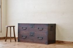 アンティーク家具　古民具　骨董　時代箪笥ローボード(ローチェスト)