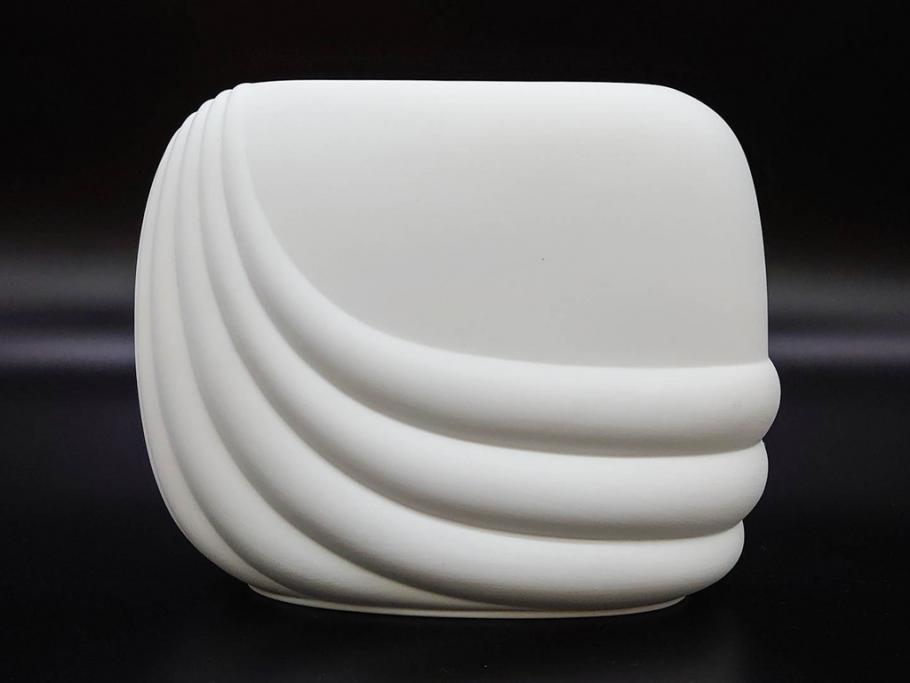 ドイツ　Rosenthal(ローゼンタール)　Studio-linie(スタジオライン)　シンプルながら飾り模様のデザイン性が光るベース2点&プレート7客セット(CLASSIC ROSE、クラシック・ローズ、ゴールドライン、花瓶、花器、花入、花生、磁器、中皿、大皿、洋食器、金彩)(R-078703)