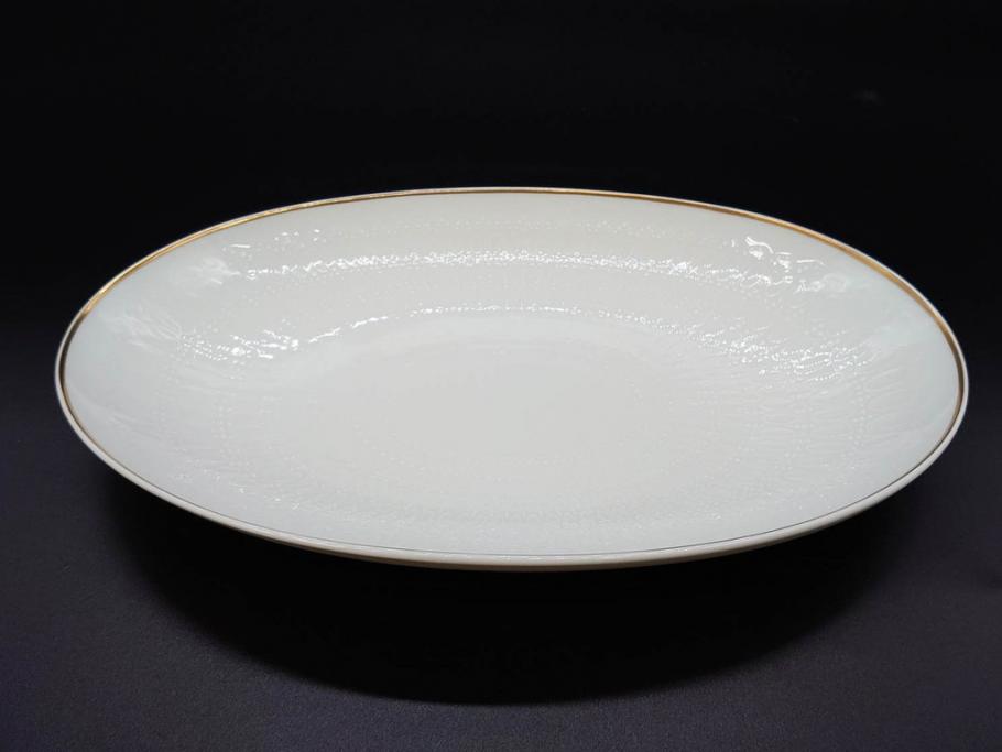 ドイツ　Rosenthal(ローゼンタール)　Studio-linie(スタジオライン)　シンプルながら飾り模様のデザイン性が光るベース2点&プレート7客セット(CLASSIC ROSE、クラシック・ローズ、ゴールドライン、花瓶、花器、花入、花生、磁器、中皿、大皿、洋食器、金彩)(R-078703)