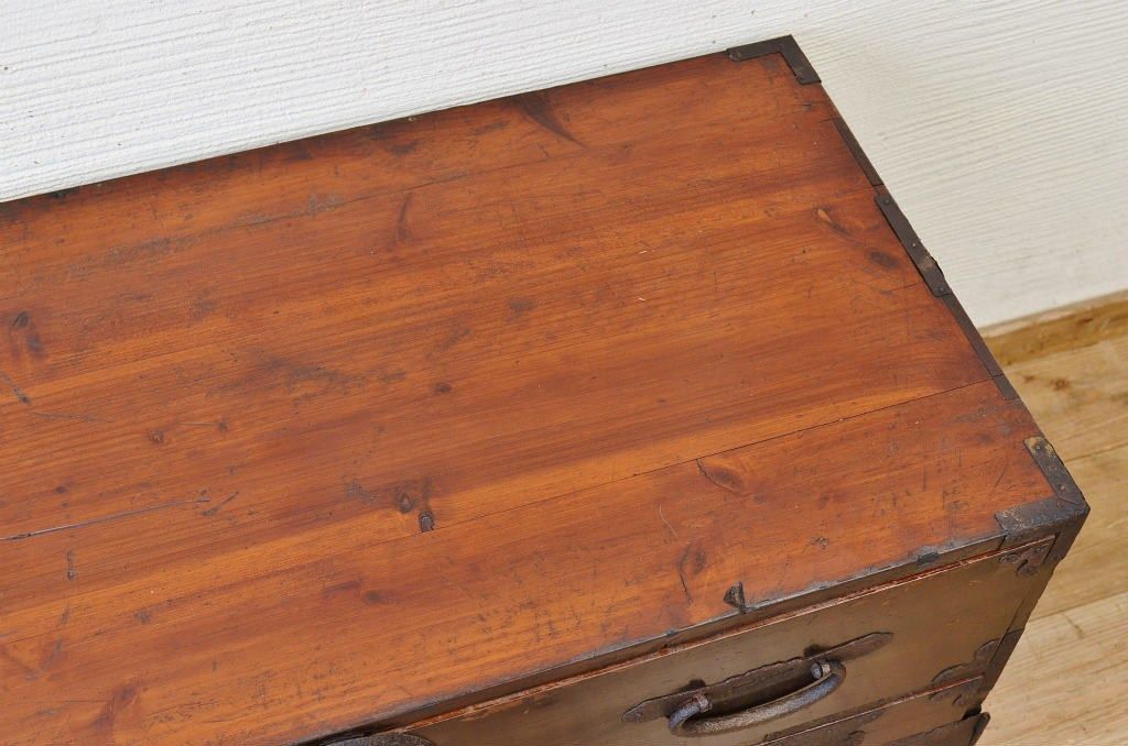 アンティーク家具　傷み有　使い込まれた時代箪笥ローボード1