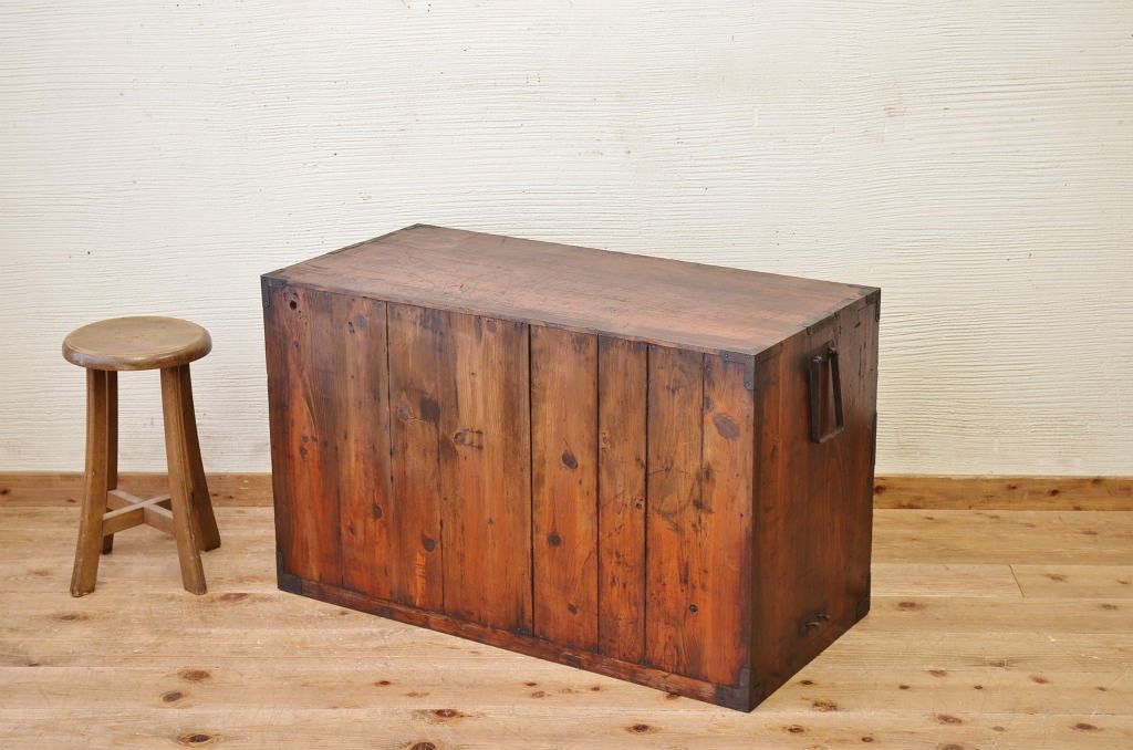 アンティーク家具　古民具　骨董　味のある二本松箪笥ローボード2