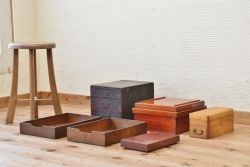 アンティーク家具　かつおぶし削り器　小引き出しなど5(6)点セット