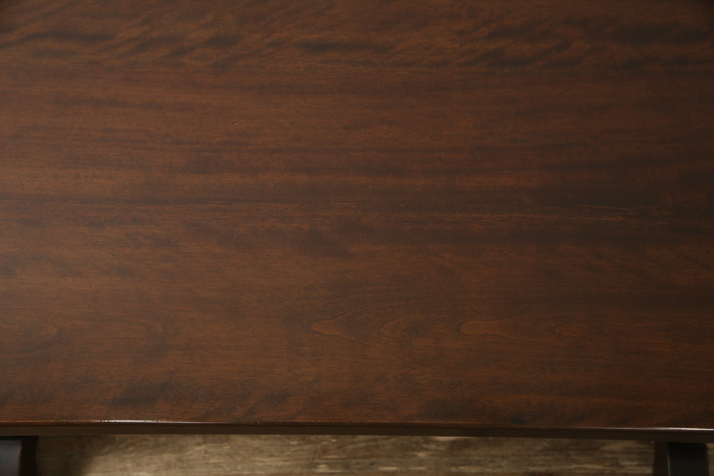 ヴィンテージ家具　人気の高い松本民芸家具の気品漂うB型食卓(ダイニングテーブル、ビンテージ)(定価約27万円)(R-047217)