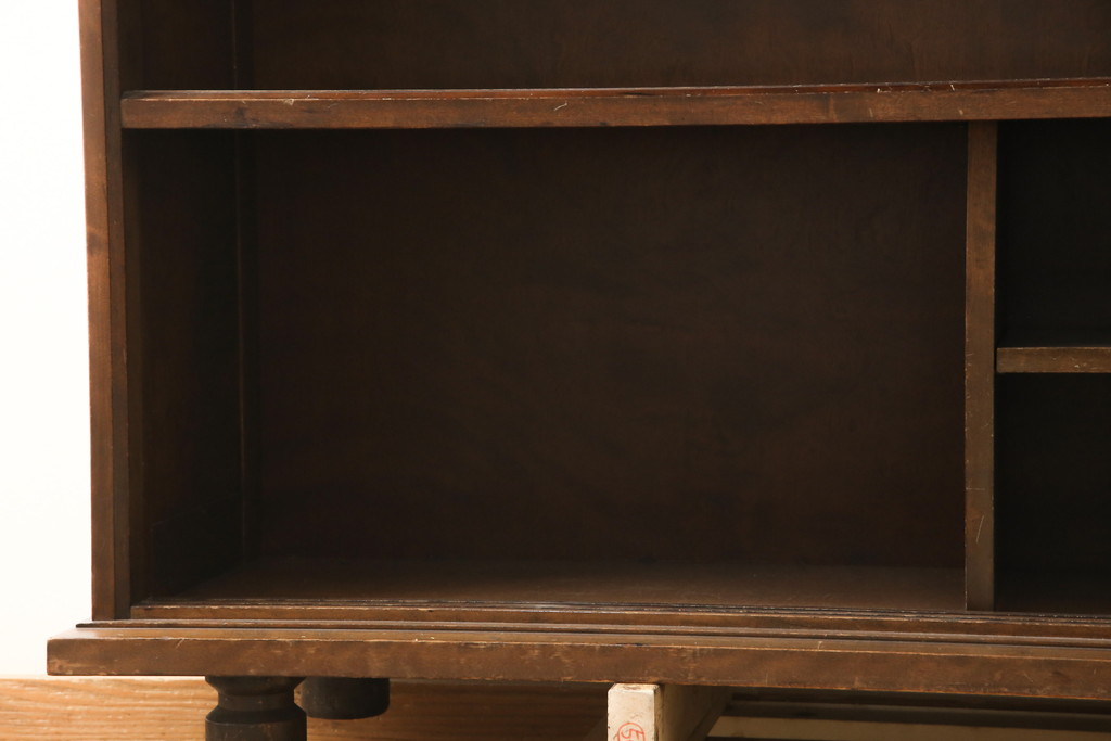 中古 九州民芸家具 シックでモダンなデザインのサイドボード(収納棚、戸棚、食器棚、茶棚)(R-059615) | ラフジュ工房
