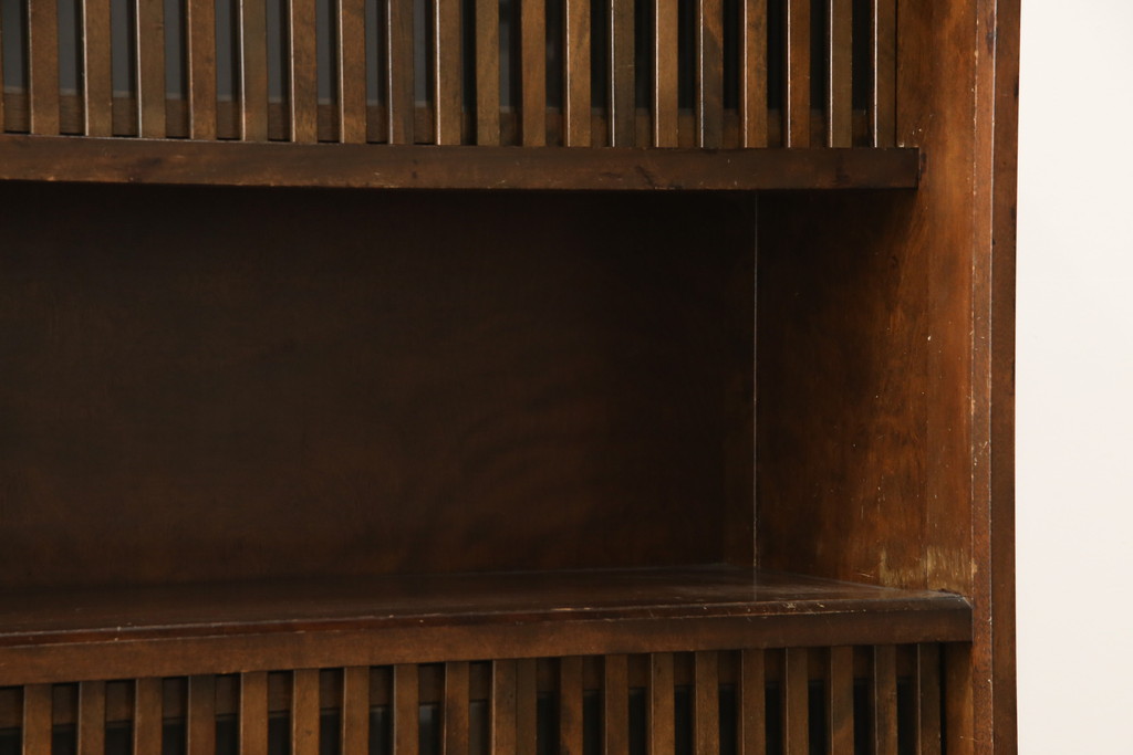 中古 九州民芸家具 シックでモダンなデザインのサイドボード(収納棚、戸棚、食器棚、茶棚)(R-059615) | ラフジュ工房