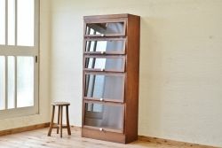 アンティーク家具　古材で作った縦型パタパタ収納棚(下駄箱)
