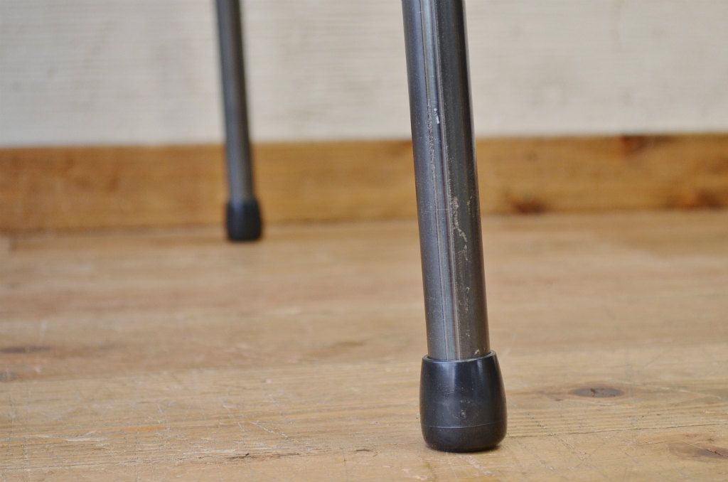 アンティーク家具　☆天板無垢材鉄脚テーブル(作業台)5