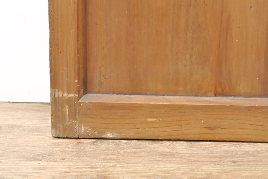 和製アンティーク　ノスタルジックな雰囲気漂うガラス戸2枚セット(引き戸、建具)(R-054136)