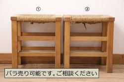 中古　松本民芸家具　シンプルなデザインが魅力的なラダーバックチェア(ダイニングチェア、椅子)(R-039025)