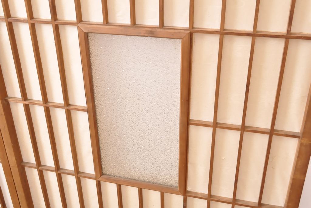 アンティーク建具 レトロな雰囲気の障子戸2枚(引き戸、建具)(R