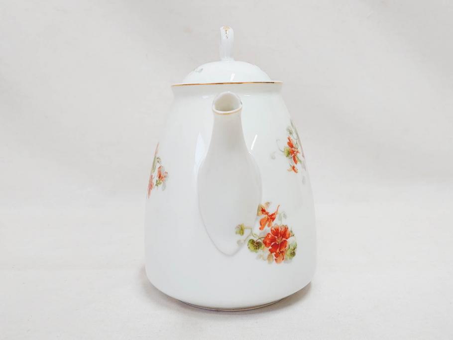 オールドノリタケ　NORITAKE　日本陶器會社　花柄　食卓が明るく華やかになるオールドノリタケまとめて17点セット(コップ2客、ティーポット、プレート8枚、ボウル6点、皿、カップ、金彩、ヤジロベー印、LOUISE、オレンジ、フラワー、草花、洋食器)(R-078753)