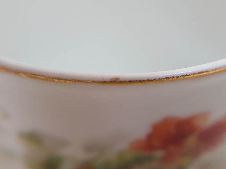 オールドノリタケ　NORITAKE　日本陶器會社　花柄　食卓が明るく華やかになるオールドノリタケまとめて17点セット(コップ2客、ティーポット、プレート8枚、ボウル6点、皿、カップ、金彩、ヤジロベー印、LOUISE、オレンジ、フラワー、草花、洋食器)(R-078753)