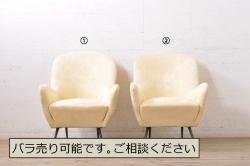 ペイント家具　ペイントカラーと板座の組み合わせが愛らしい角スツール(学校スツール、花台)