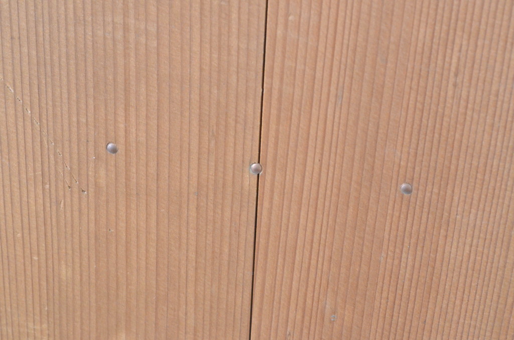 アンティーク建具　縦でも横でも使えるマス目(升目)格子の小さな扉1枚(窓、木製戸)(R-065342)