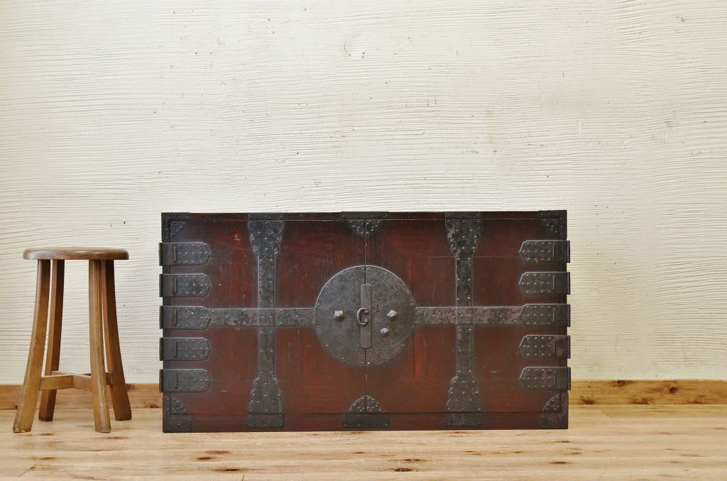 アンティーク家具　素敵な雰囲気!時代箪笥ローボード(ローチェスト)4