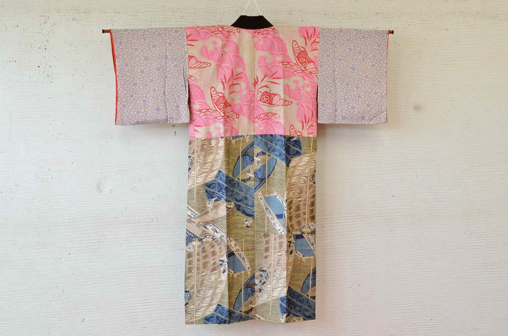 ○古い長襦袢など3枚セット(縮緬・錦紗・正絹)