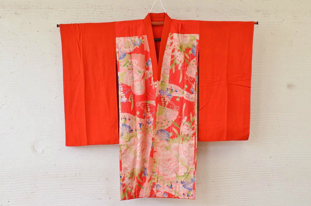 ○古い長襦袢など3枚セット(縮緬・錦紗・正絹)