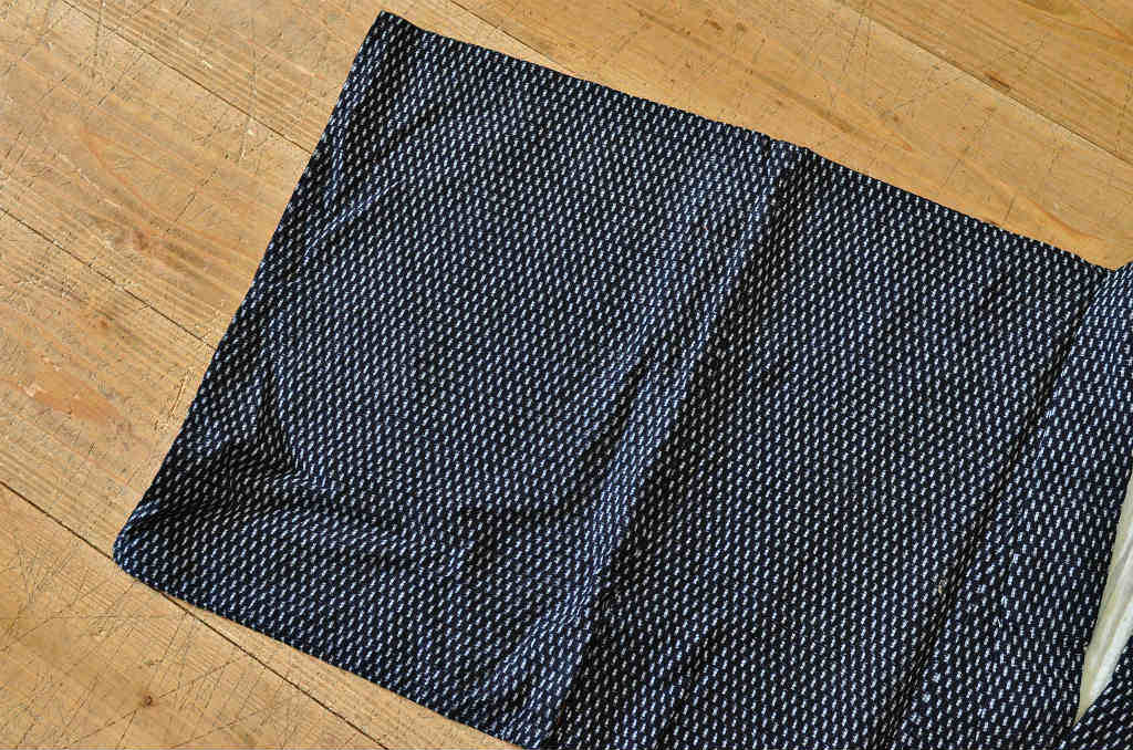 ○古い木綿着物5枚セット2　絣古布材料