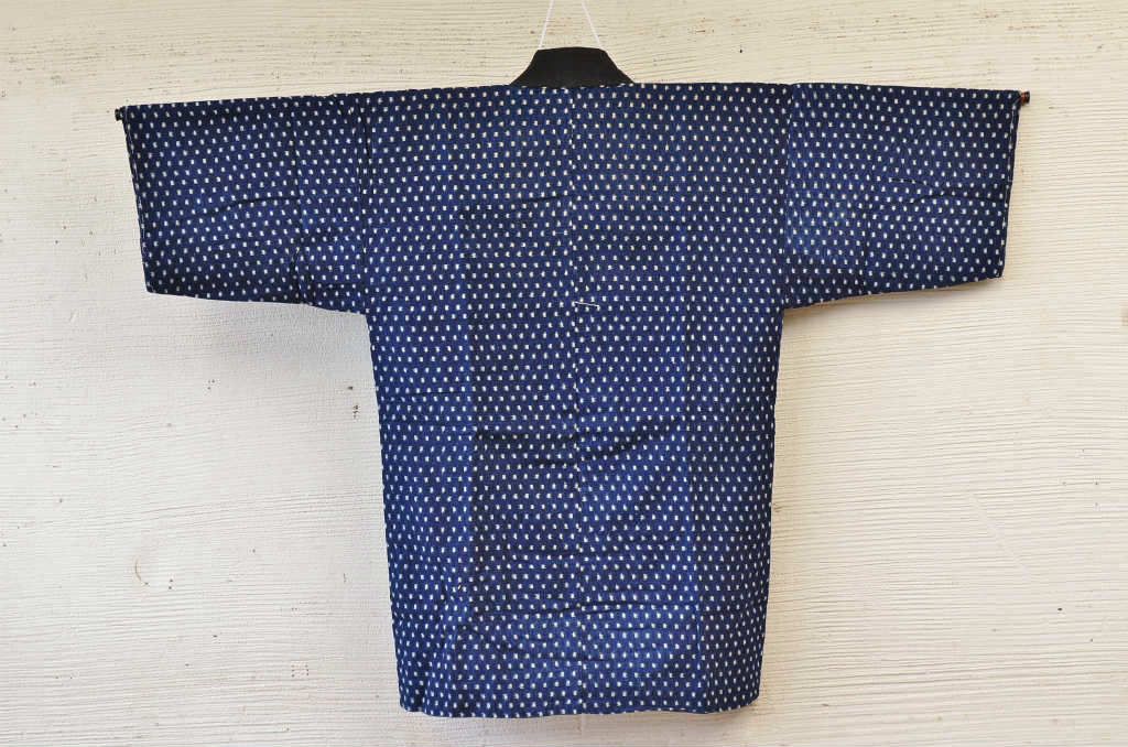 ○古い木綿着物5枚セット4　絣古布材料