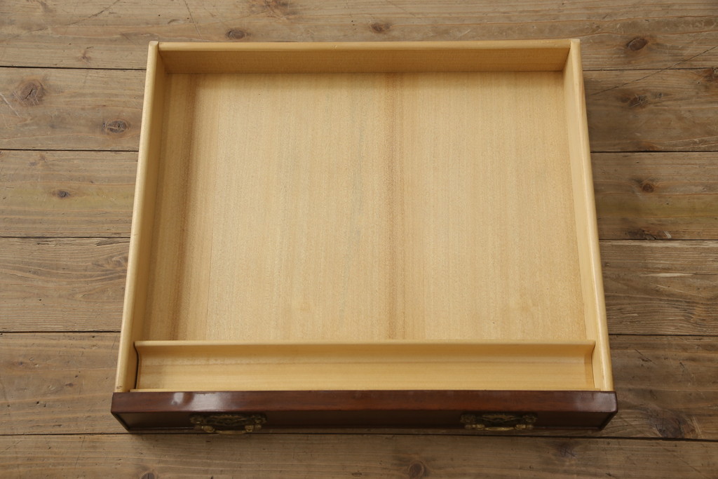 中古　美品　スペイン高級家具　トーマスカバレロ(TOMAS CABALLERO)　クラシカルな佇まいが美しいレザートップデスク(ワークデスク、在宅用、在宅ワーク)(R-061993)