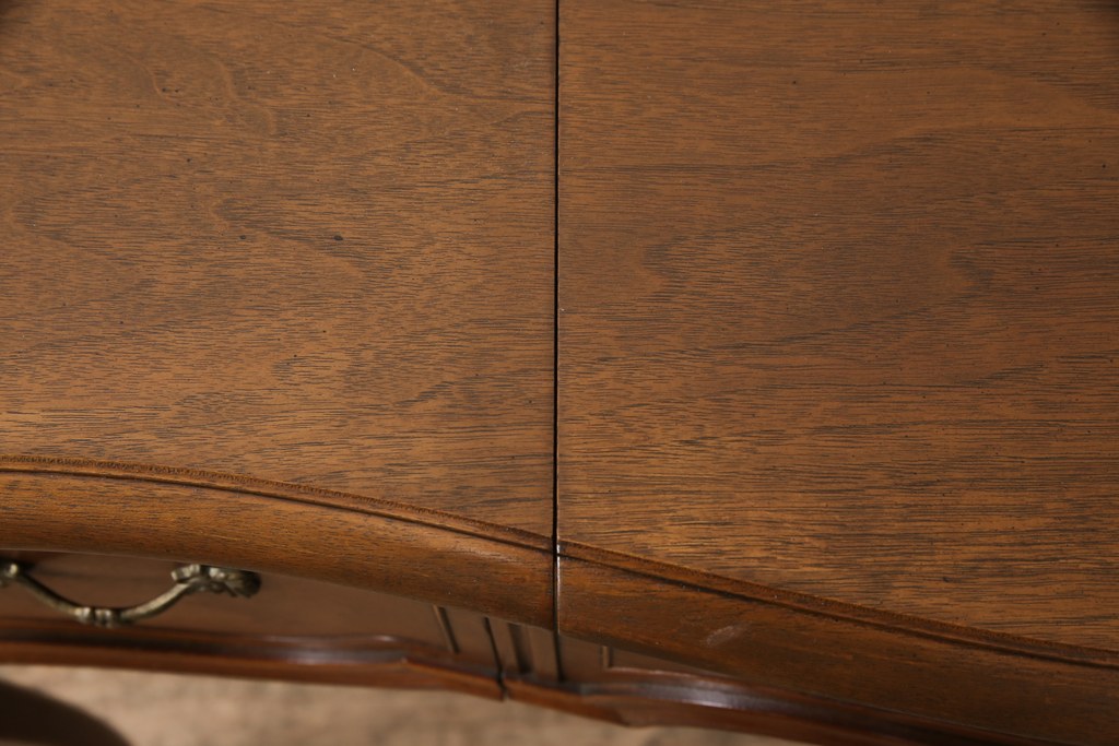 中古　美品　DREXEL HERITAGE(ドレクセルヘリテイジ)　Touraine(ツーレイン)シリーズ　マホガニー材製のドレッサーとチェアセット(テーブル、ワークデスク、作業台、椅子)(R-050346)