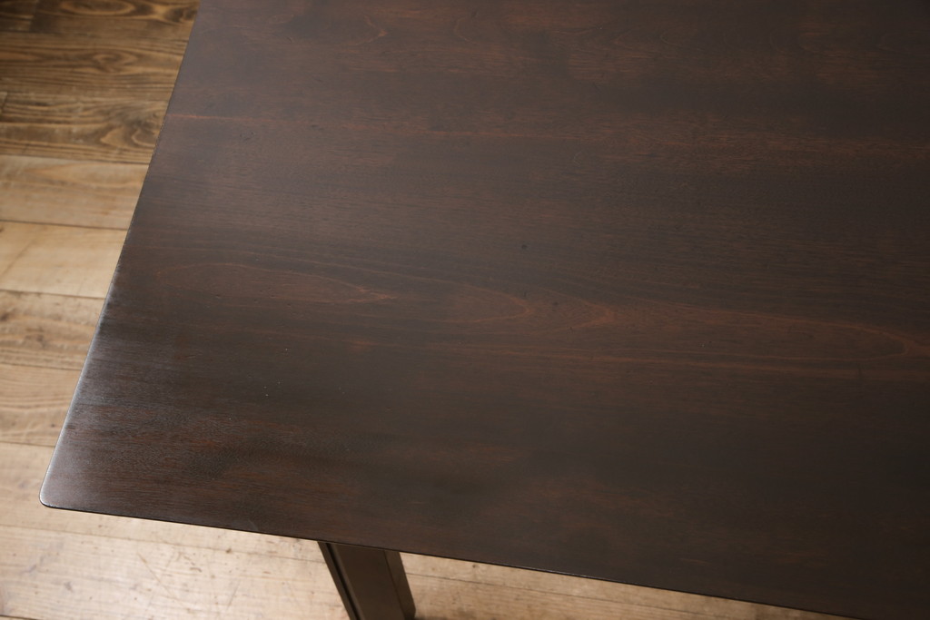 ヴィンテージ家具　松本民芸家具　#70型食卓　脚のデザインがおしゃれなダイニングテーブル(定価約19万円)(4人掛け、ビンテージ)(R-047356)