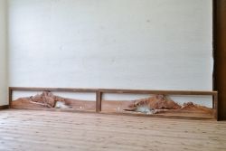 珍品!おもしろデザインの欄間2枚セット