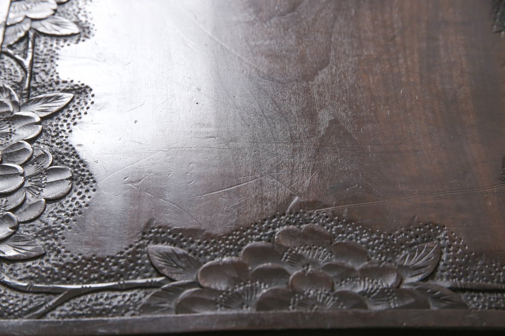 和製ビンテージ　軽井沢彫　和モダンなお部屋づくりに取り入れたい飾り棚(茶棚、ヴィンテージ)(R-054590)