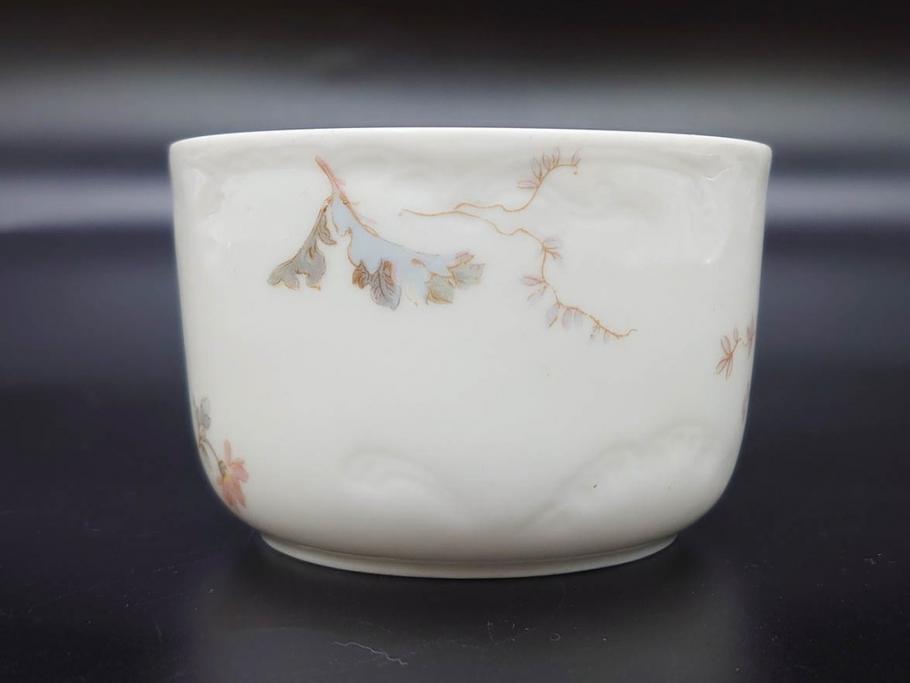 ビンテージ　フランス　LIMOGES(リモージュ)　HAVILAND(アビランド)　淡い花柄が上品なカップ&ソーサー7客セット(ヴィンテージ、金彩、フラワー、C&S、磁器、洋食器)(R-078840)