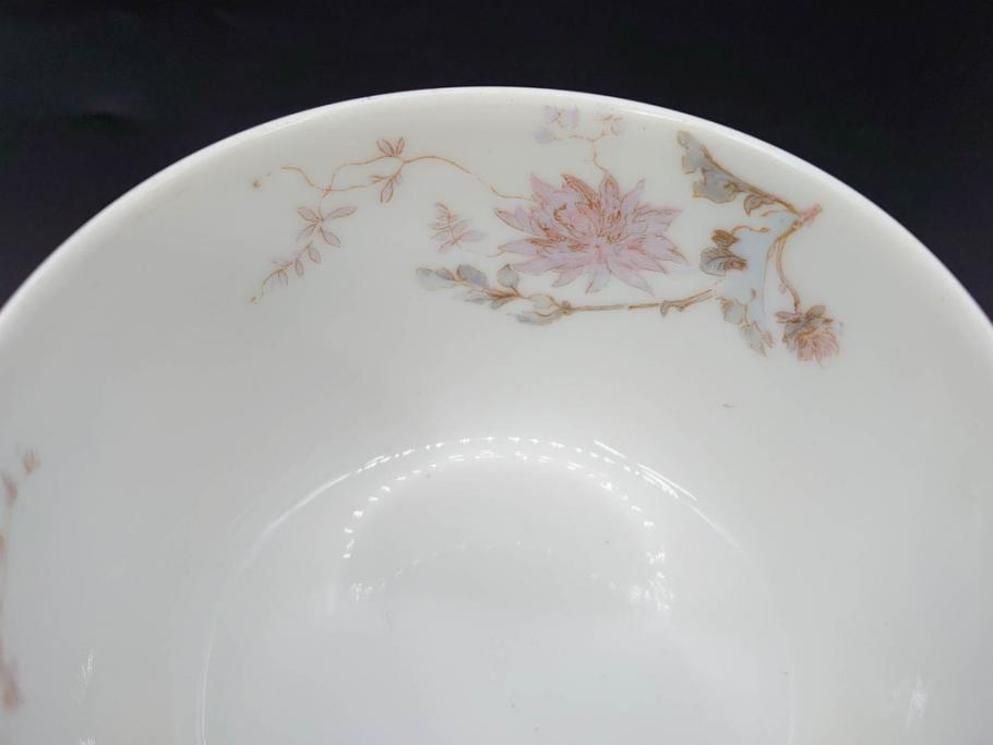 ビンテージ　フランス　LIMOGES(リモージュ)　HAVILAND(アビランド)　淡い花柄が上品なカップ&ソーサー7客セット(ヴィンテージ、金彩、フラワー、C&S、磁器、洋食器)(R-078840)