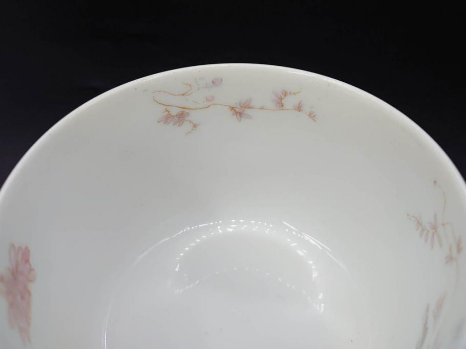 ビンテージ　フランス　LIMOGES(リモージュ)　HAVILAND(アビランド)　淡い花柄が上品なカップ&ソーサー7客セット(ヴィンテージ、金彩、フラワー、C&S、磁器、洋食器)(R-078840)