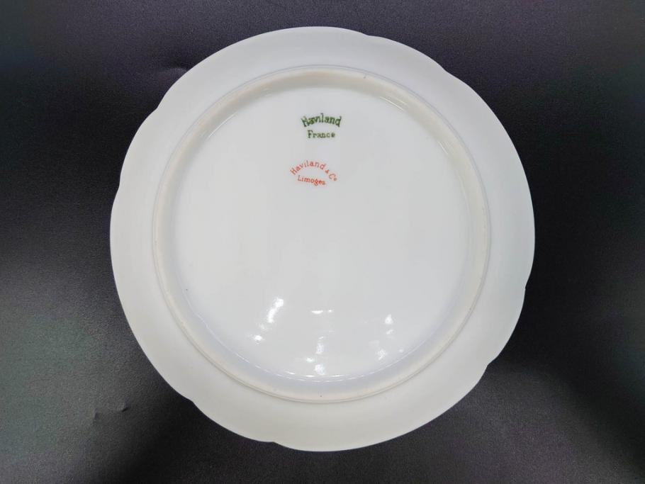 ビンテージ　フランス　LIMOGES(リモージュ)　HAVILAND(アビランド)　淡い花柄が上品なカップ&ソーサー7客セット(ヴィンテージ、金彩、フラワー、C&S、磁器、洋食器)(R-078840)