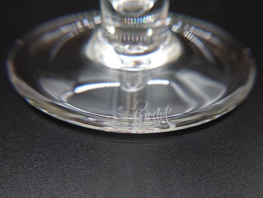 未使用品　オーストリア　RIEDEL(リーデル)　ソムリエ　シャンパーニュ　スパークリングワイン　洗練されたデザインが優美な印象を与えるグラス2客セット(旧パッケージ、チューブ缶、箱付き、袋付き)(R-073035)