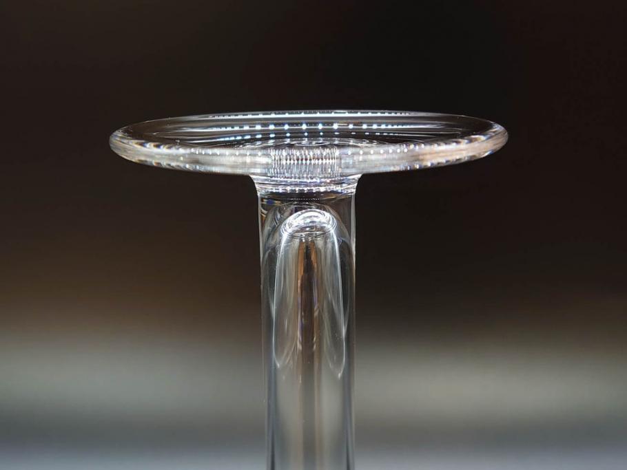 未使用品　オーストリア　RIEDEL(リーデル)　ソムリエ　シャンパーニュ　スパークリングワイン　洗練されたデザインが優美な印象を与えるグラス2客セット(旧パッケージ、チューブ缶、箱付き、袋付き)(R-073035)