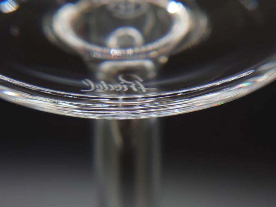 未使用品　オーストリア　RIEDEL(リーデル)　ソムリエ　シャンパーニュ　スパークリングワイン　洗練されたデザインが優美な印象を与えるグラス2客セット(旧パッケージ、チューブ缶、箱付き、袋付き)(R-073035)
