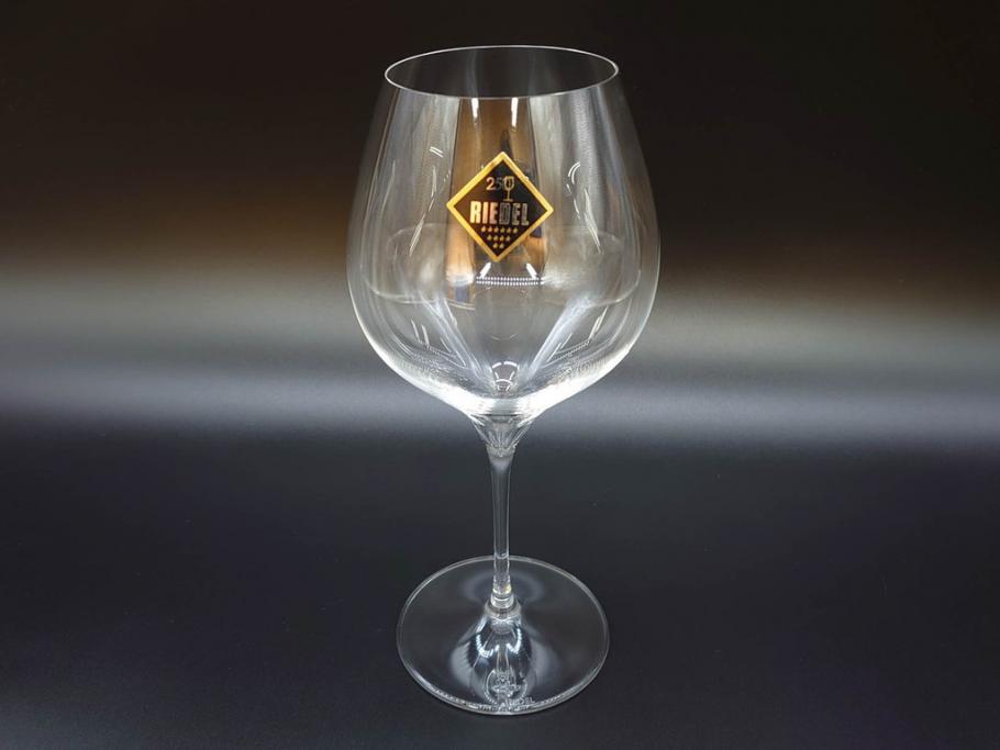 未使用品　オーストリア　RIEDEL(リーデル)　ヴィノム　250周年記念　ピノ・ノワール　ネッビオーロ　上品な佇まいが魅力のグラス4客セット(ワイン、箱付き)(R-073036)