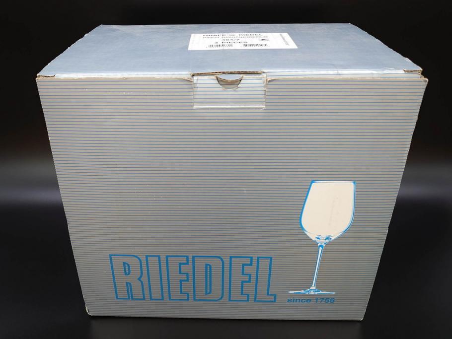未使用品　オーストリア　RIEDEL(リーデル)　ヴィノム　250周年記念　ピノ・ノワール　ネッビオーロ　上品な佇まいが魅力のグラス4客セット(ワイン、箱付き)(R-073036)