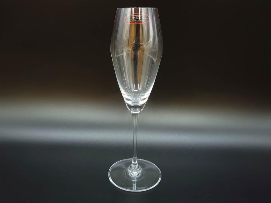 未使用品　オーストリア　RIEDEL(リーデル)　ヴィノム　エクストリーム　美しいフォルムが気品漂うグラス4客セット(シャンパーニュ、箱付き)(R-073038)