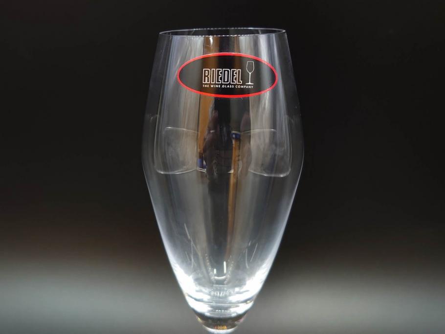 未使用品　オーストリア　RIEDEL(リーデル)　ヴィノム　エクストリーム　美しいフォルムが気品漂うグラス4客セット(シャンパーニュ、箱付き)(R-073038)