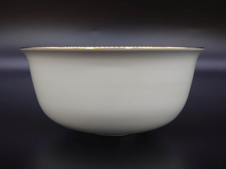 超稀少　ドイツ　マイセン　Meissen　金彩ゴールド×ホワイト　ボウル&磁器メダルセット(300Jahre europaisches porzellan、パゴダ?、人物、箱付き)(R-071812)