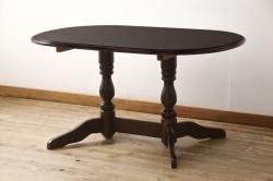 中古　柏木工　上品な佇まいが魅力的なダイニングテーブル(かしわ木工、KASHIWA、4人掛け、6人掛け)(R-064900)