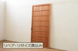 アンティーク建具　ペイント仕上げ限定　大正ロマン　シャビーなペイントが印象的なガラス窓1枚(ガラス戸、ガラス扉)(R-072911)