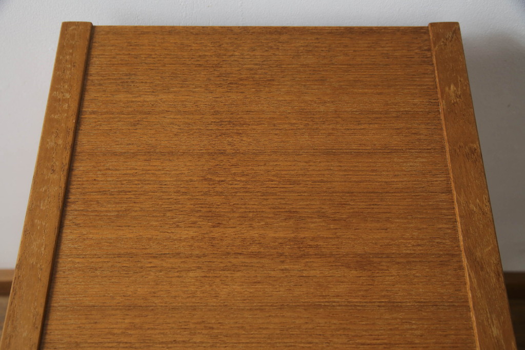 和製ビンテージ　伊勢丹取り扱い　チーク材のシンプルなサイドチェスト(引き出し、サイドボード、ヴィンテージ)(R-068970)