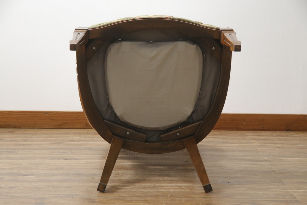 中古　DREXEL HERITAGE(ドレクセルヘリテイジ)　Cameo Classics(キャメオクラシックス)　格調高い雰囲気が魅力のマホガニー製アームチェア(イス、椅子、ダイニングチェア)(定価約35万円)(R-060873)