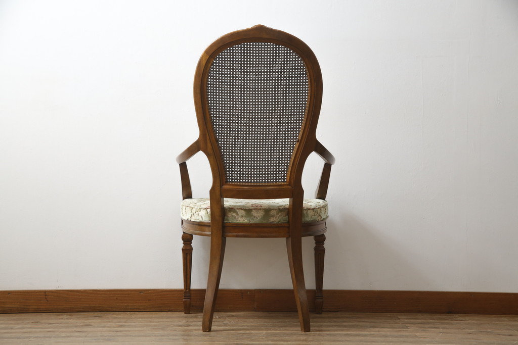 中古　DREXEL HERITAGE(ドレクセルヘリテイジ)　Cameo Classics(キャメオクラシックス)　格調高い雰囲気が魅力のマホガニー製アームチェア(イス、椅子、ダイニングチェア)(定価約35万円)(R-060877)