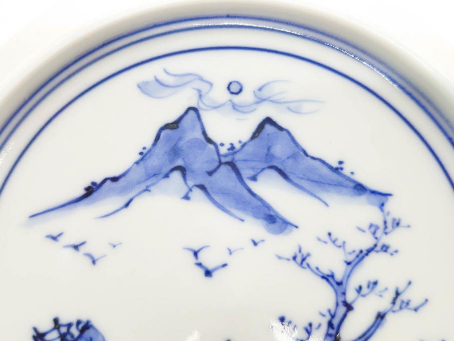 陶匠 高野昭阿弥　和楽庵　京焼　色絵祥瑞　唐子の図　意匠を凝らした水指(瓢箪、瓢形、腰捻、水差、茶道具、煎茶道具、共箱付き)(R-078931)