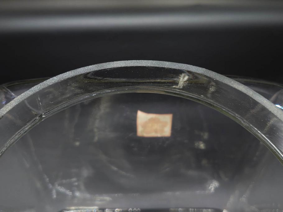 アンティーク雑貨　当時物　デッドストック　アルミ蓋　シンプルで使い勝手の良いガラス瓶(角型、角瓶、キャニスター、ガラスビン、菓子瓶、硝子、フタ付き、小物入れ、ディスプレイ雑貨、古道具、店舗什器)(R-078936)