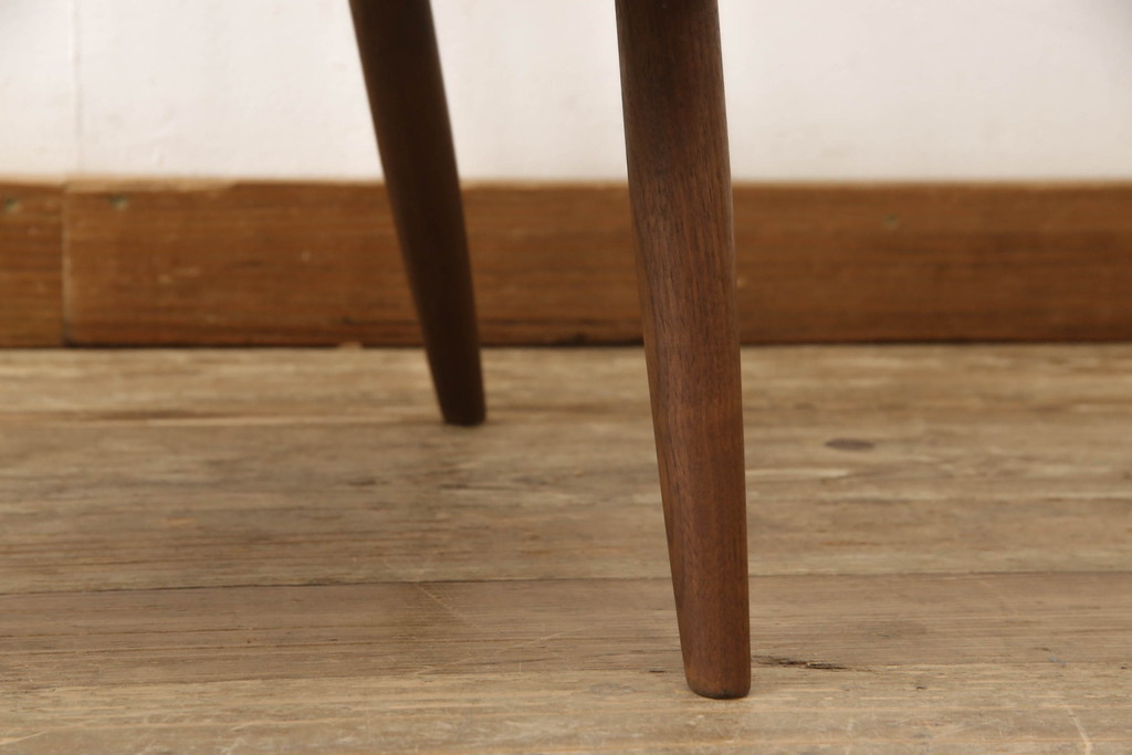 和製ヴィンテージ　ジョージナカシマ　桜製作所　LOUNGE CHAIR　CN102　モダンに洗練されたラウンジチェア(ジョージ・ナカシマ、イス、椅子、板座チェア、ビンテージ)(R-058616)