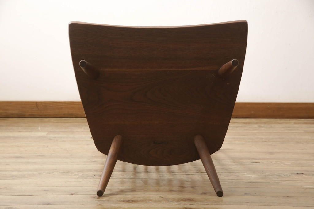 和製ヴィンテージ　ジョージナカシマ　桜製作所　LOUNGE CHAIR　CN102　モダンに洗練されたラウンジチェア(ジョージ・ナカシマ、イス、椅子、板座チェア、ビンテージ)(R-058616)