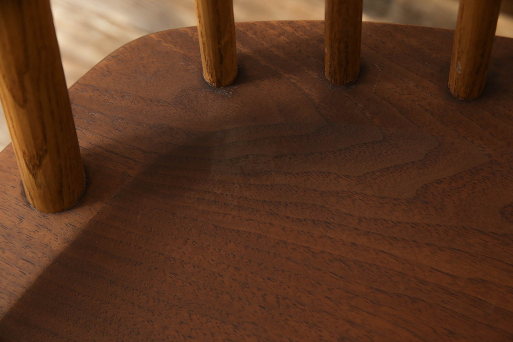 和製ヴィンテージ　ジョージナカシマ　桜製作所　LOUNGE CHAIR　CN102　モダンに洗練されたラウンジチェア(ジョージ・ナカシマ、イス、椅子、板座チェア、ビンテージ)(R-058617)